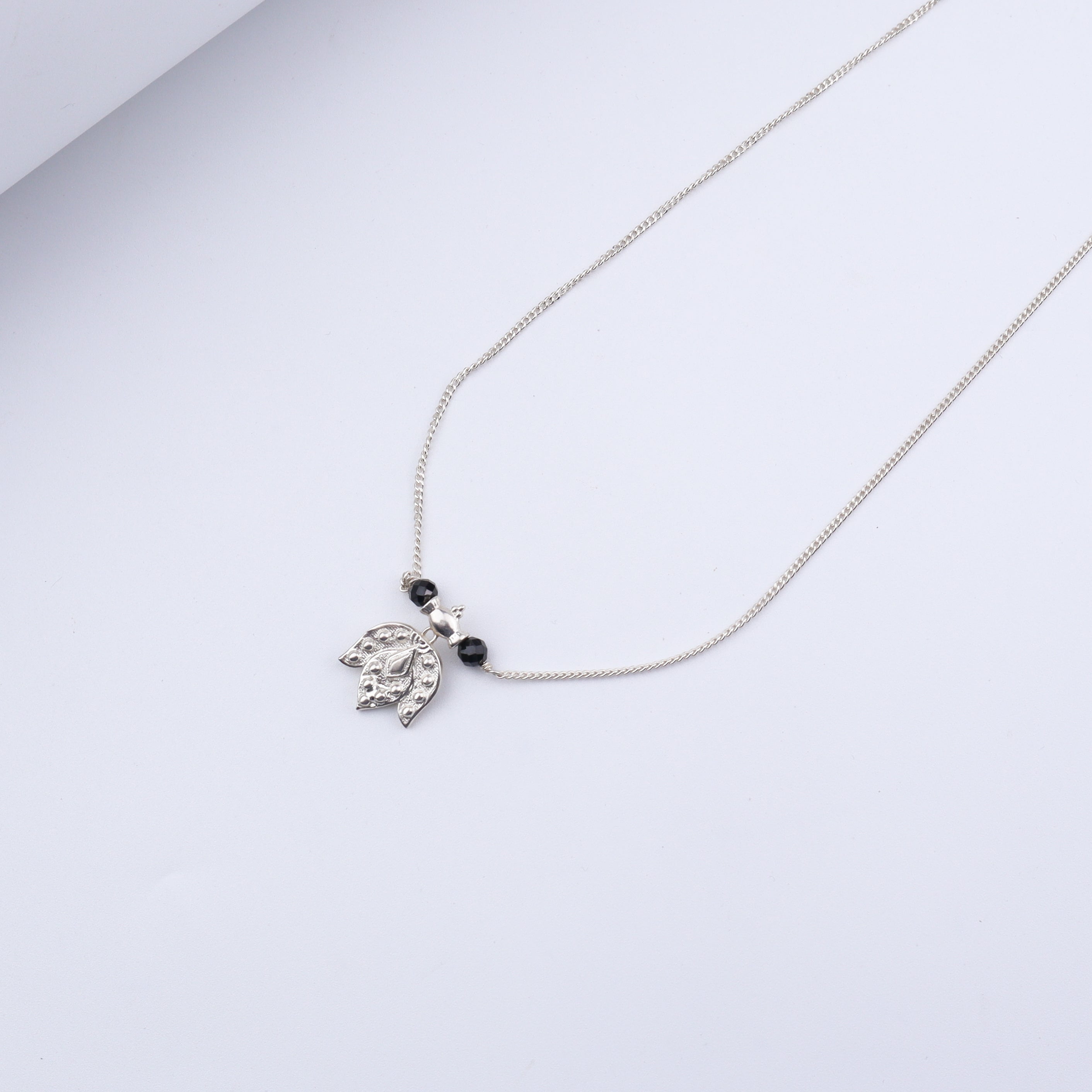 Silver Saaj motif Mangalsutra