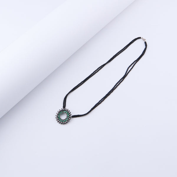 Karwar Pendant Mangalsutra : Green