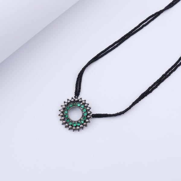 Karwar Pendant Mangalsutra : Green