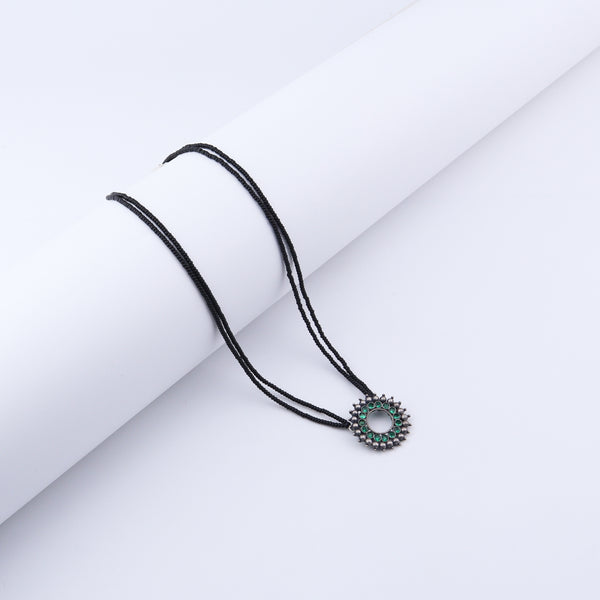 Karwar Pendant Mangalsutra : Green