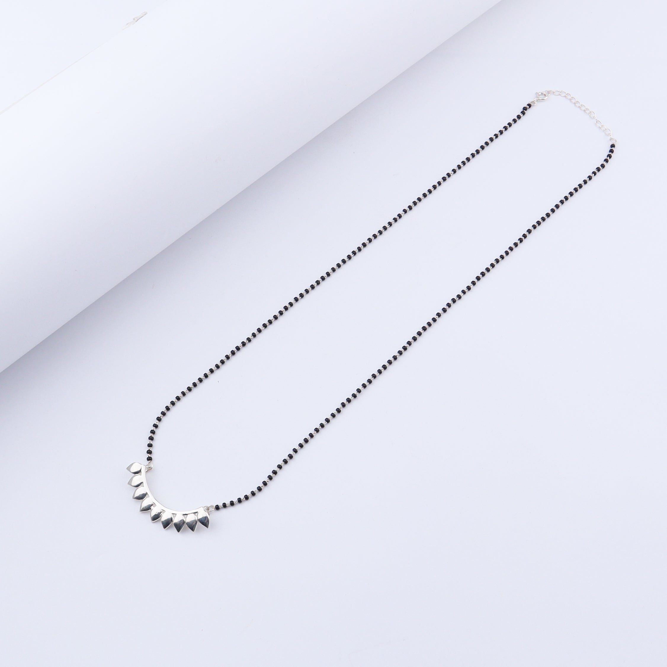 Silver Petals Mangalsutra