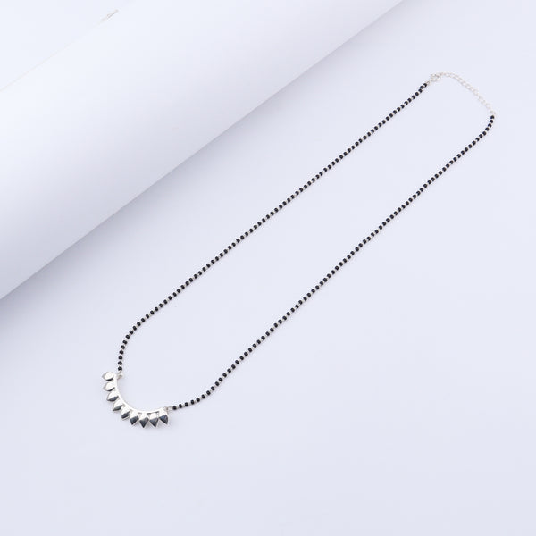 Silver Petals Mangalsutra