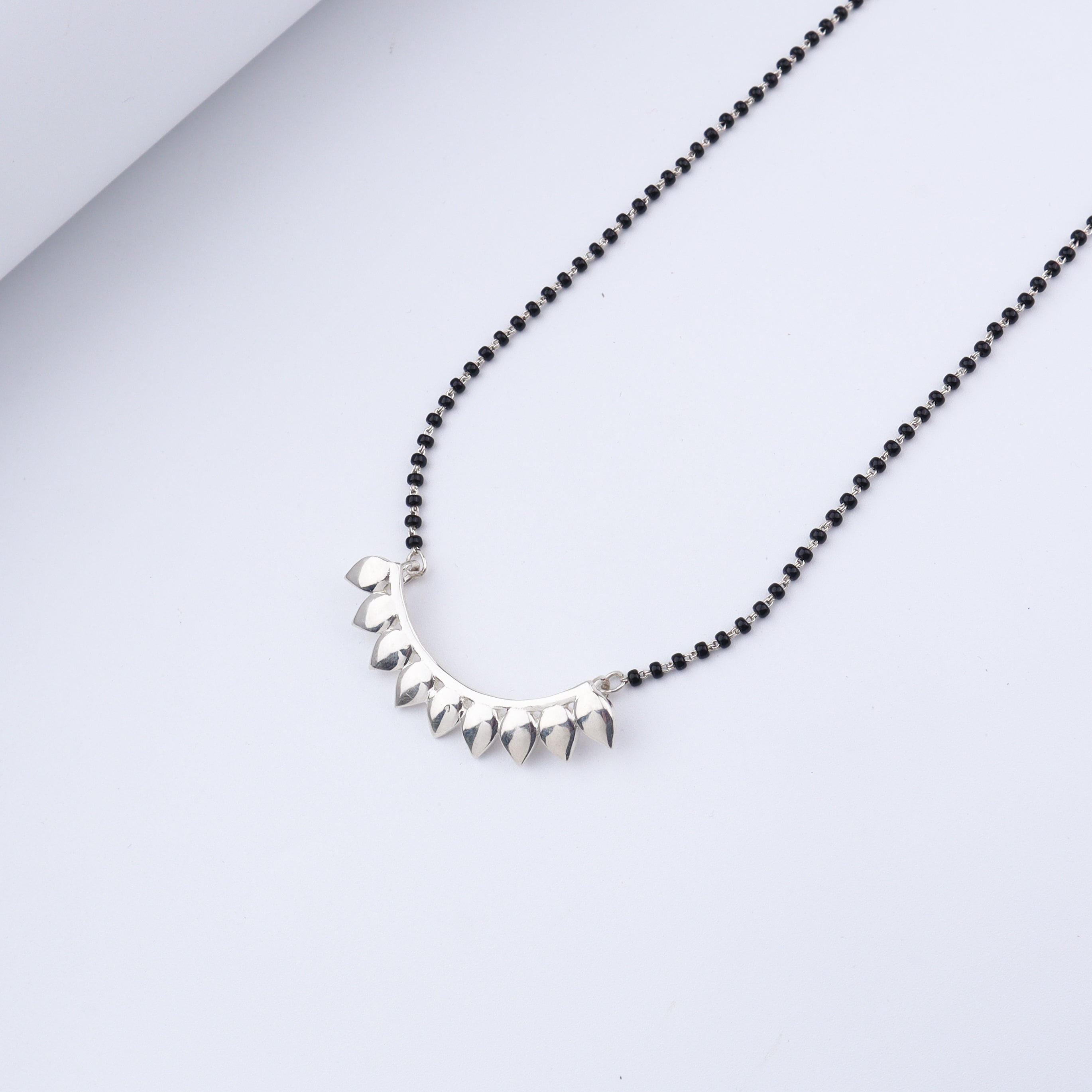 Silver Petals Mangalsutra