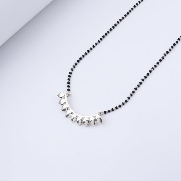 Silver Petals Mangalsutra