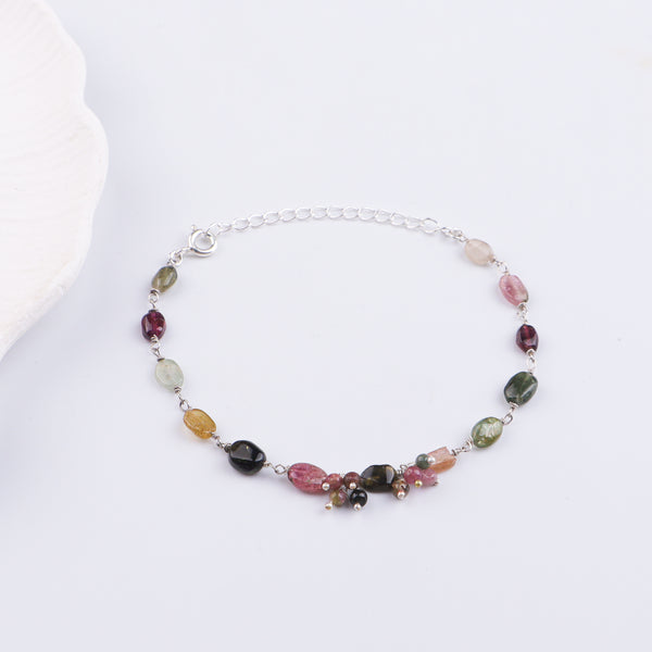 Tourmaline Silver Bracelet (Project Handmade)