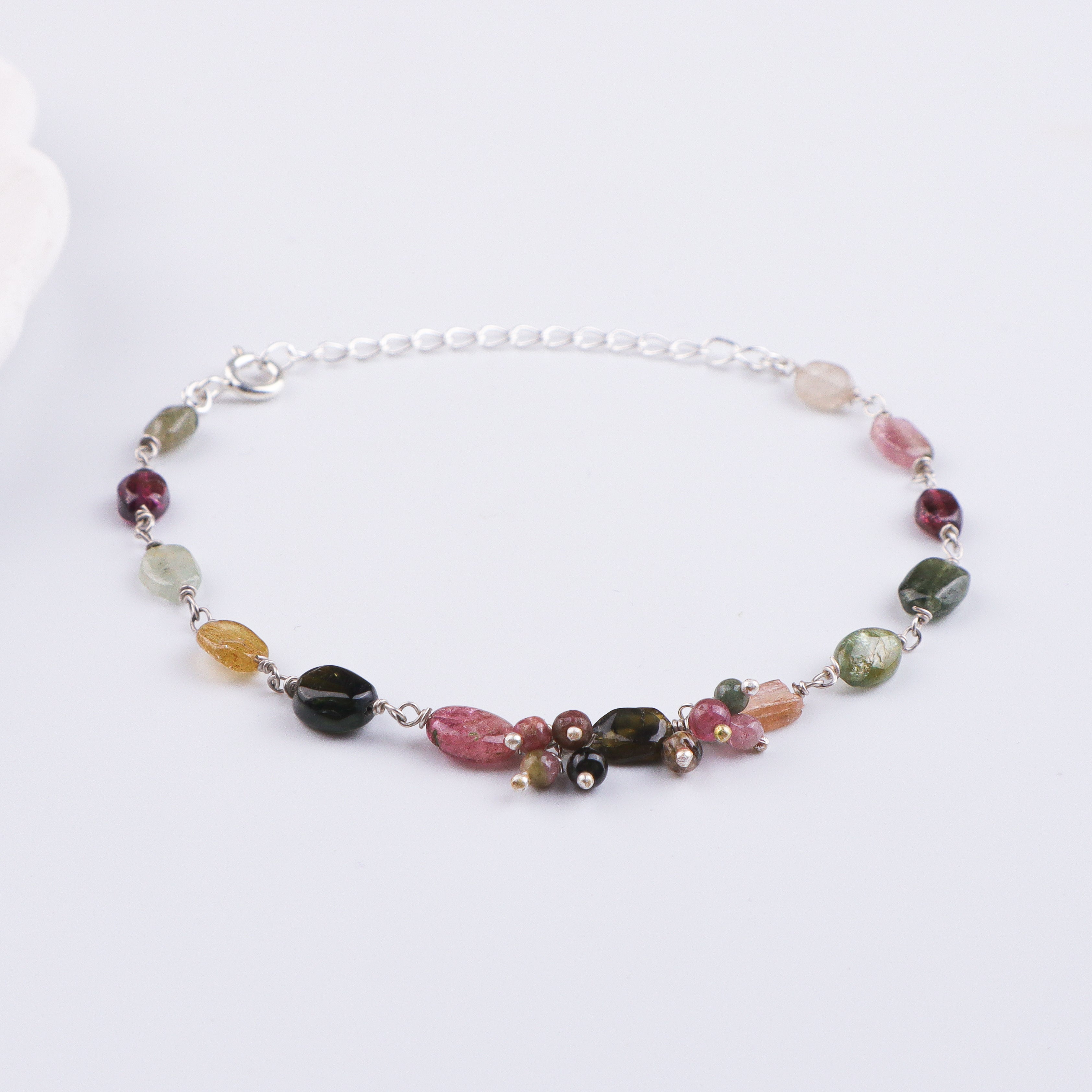 Tourmaline Silver Bracelet (Project Handmade)