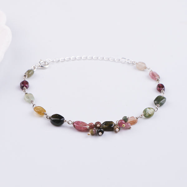 Tourmaline Silver Bracelet (Project Handmade)