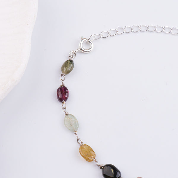 Tourmaline Silver Bracelet (Project Handmade)