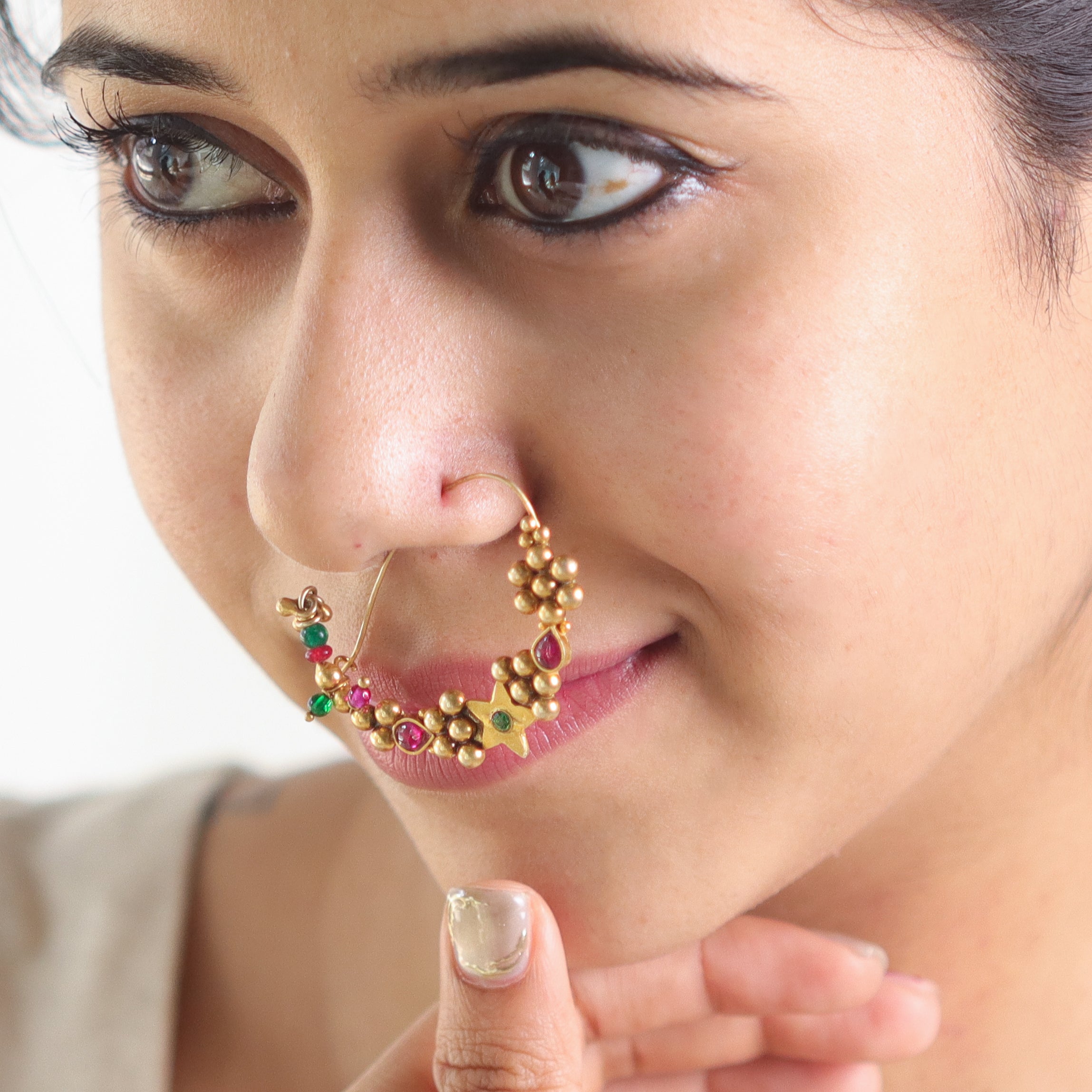 Indrayani Nath  (Left, Pierced) |  92.5 Silver | 22K Gold Plated