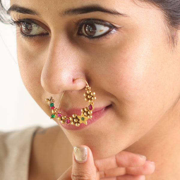 Indrayani Nath  (Left, Pierced) |  92.5 Silver | 22K Gold Plated