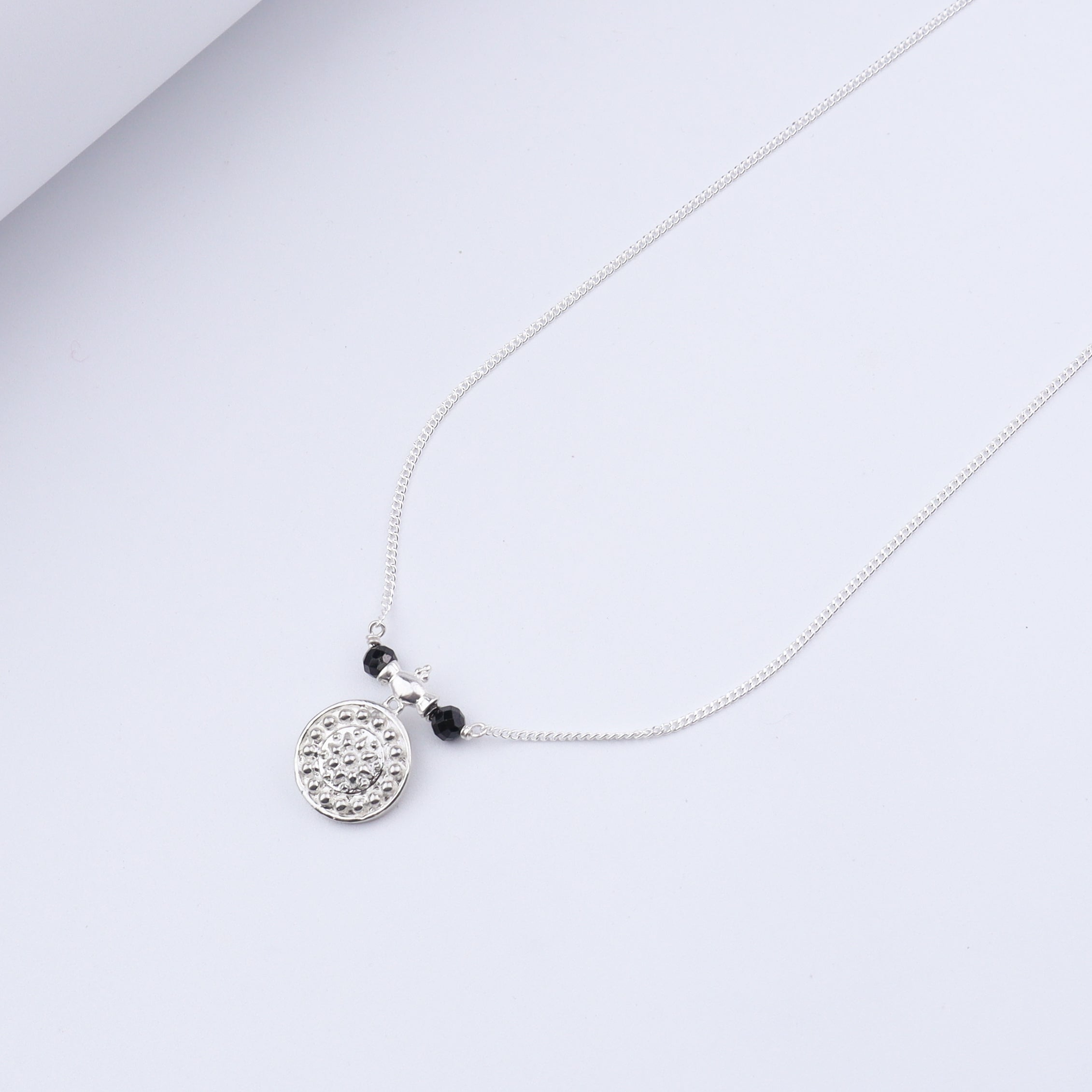 Silver Saaj motif mangalsutra