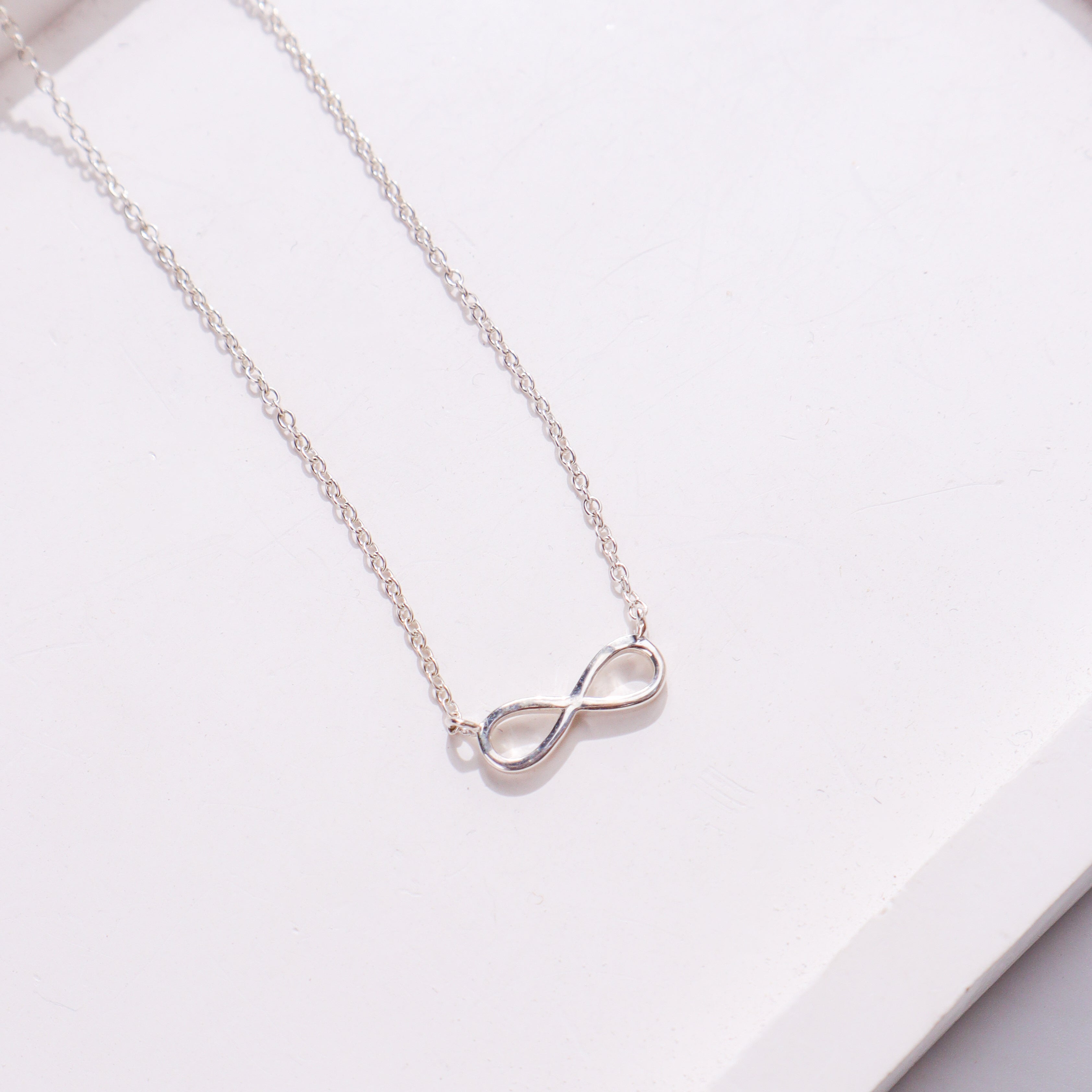Silver Necklace with Infinity Pendant