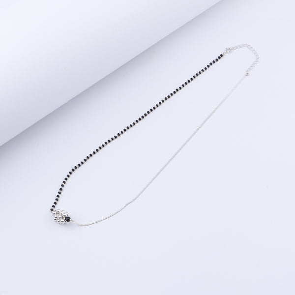 Half & Half: Silver Bead Mangalsutra