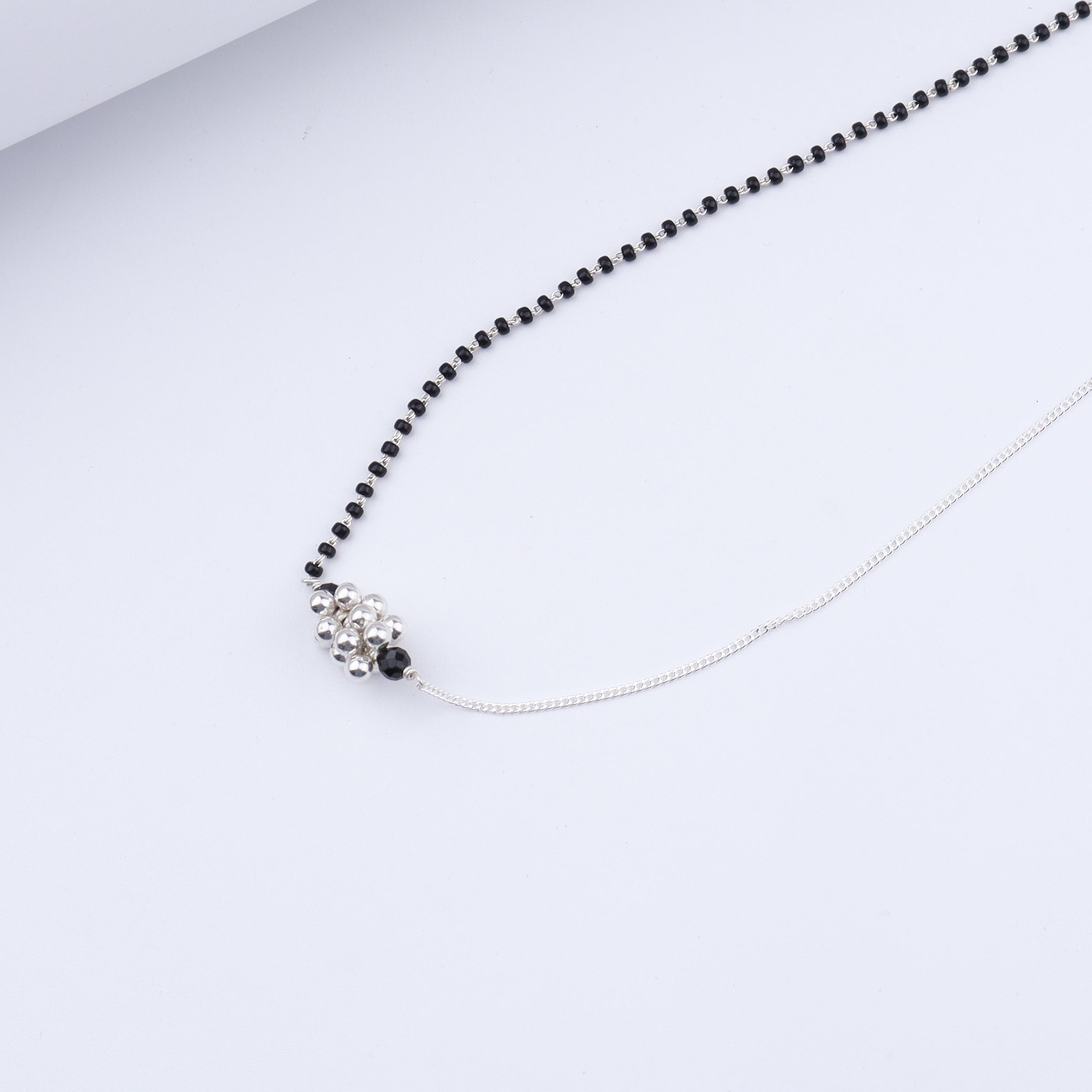 Half & Half: Silver Bead Mangalsutra