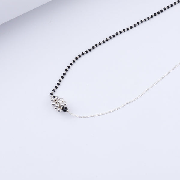 Half & Half: Silver Bead Mangalsutra