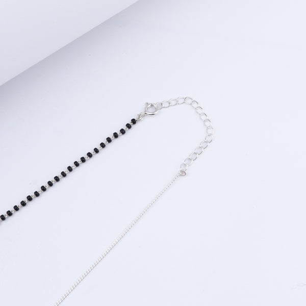 Half & Half: Silver Bead Mangalsutra