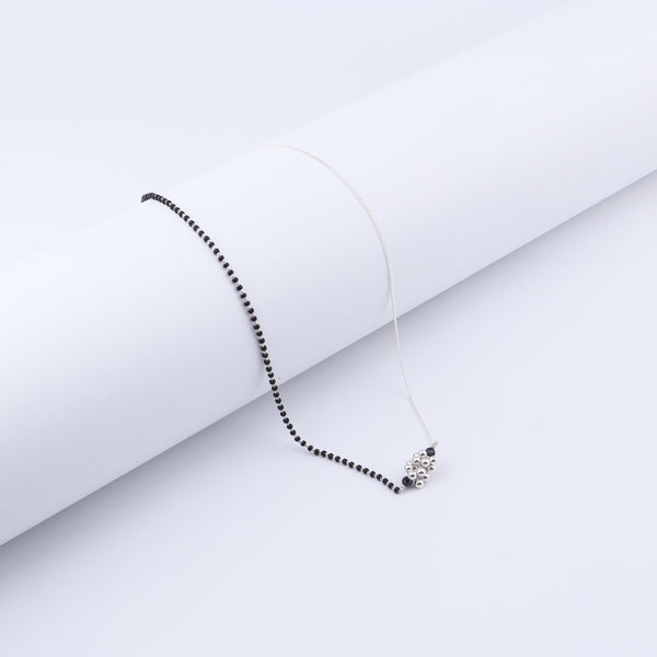 Half & Half: Silver Bead Mangalsutra
