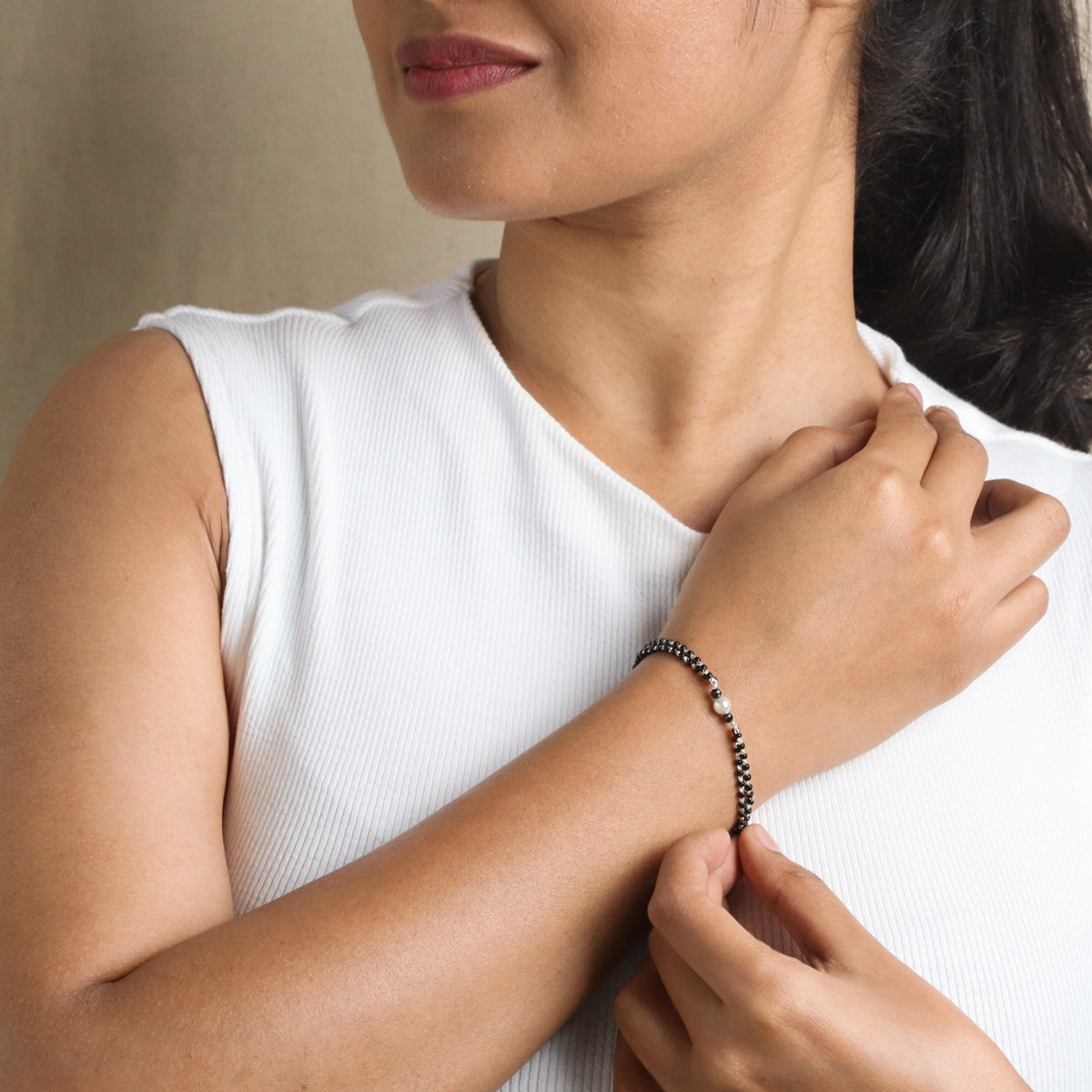 Silver Mangalsutra Bracelet