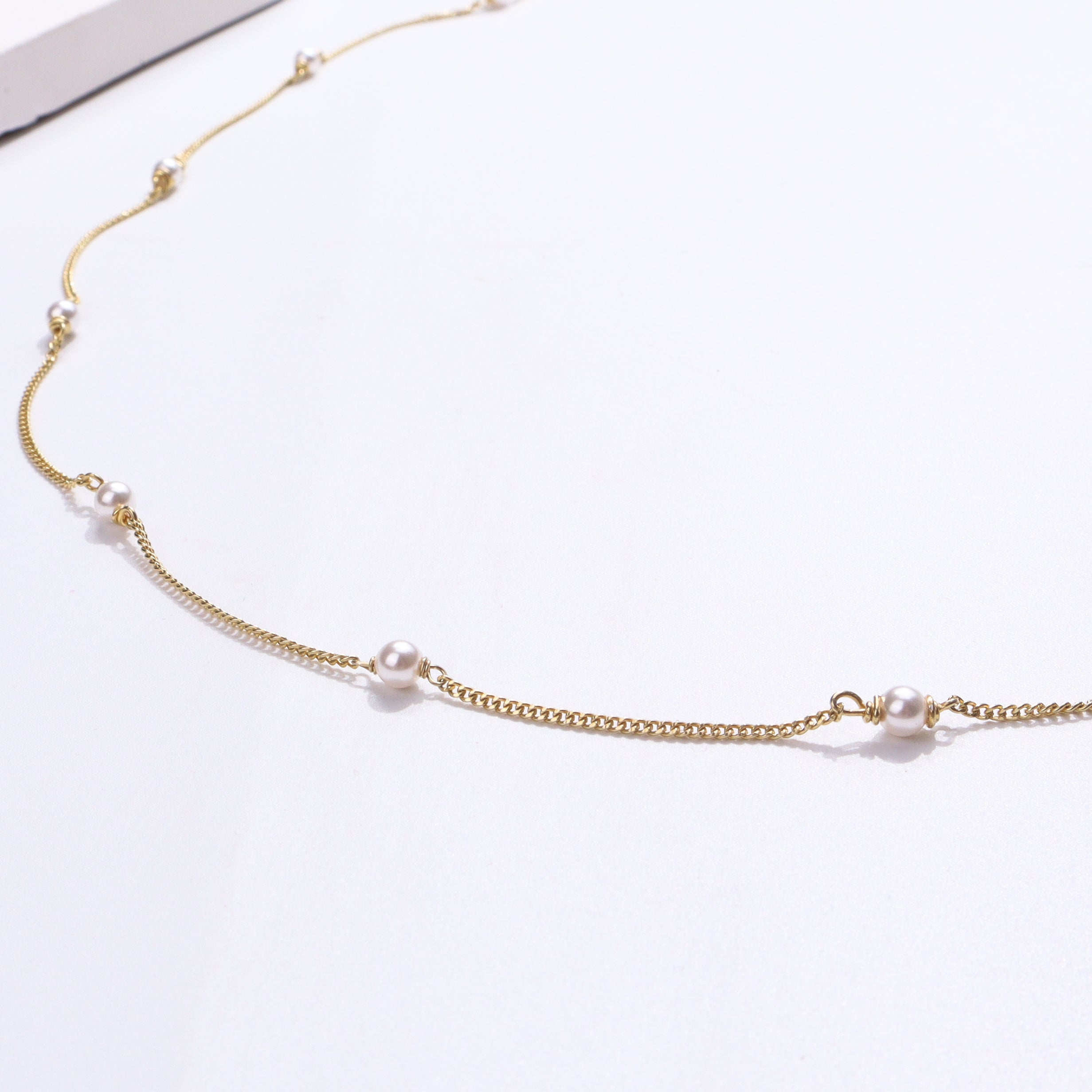 Waist chain / Kamar bandh : Classic Pearl Chain | Gold plated