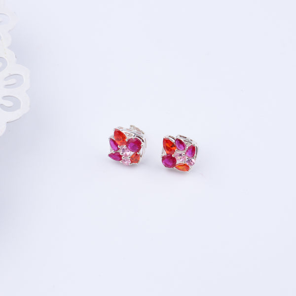 Colorful gemstone earrings