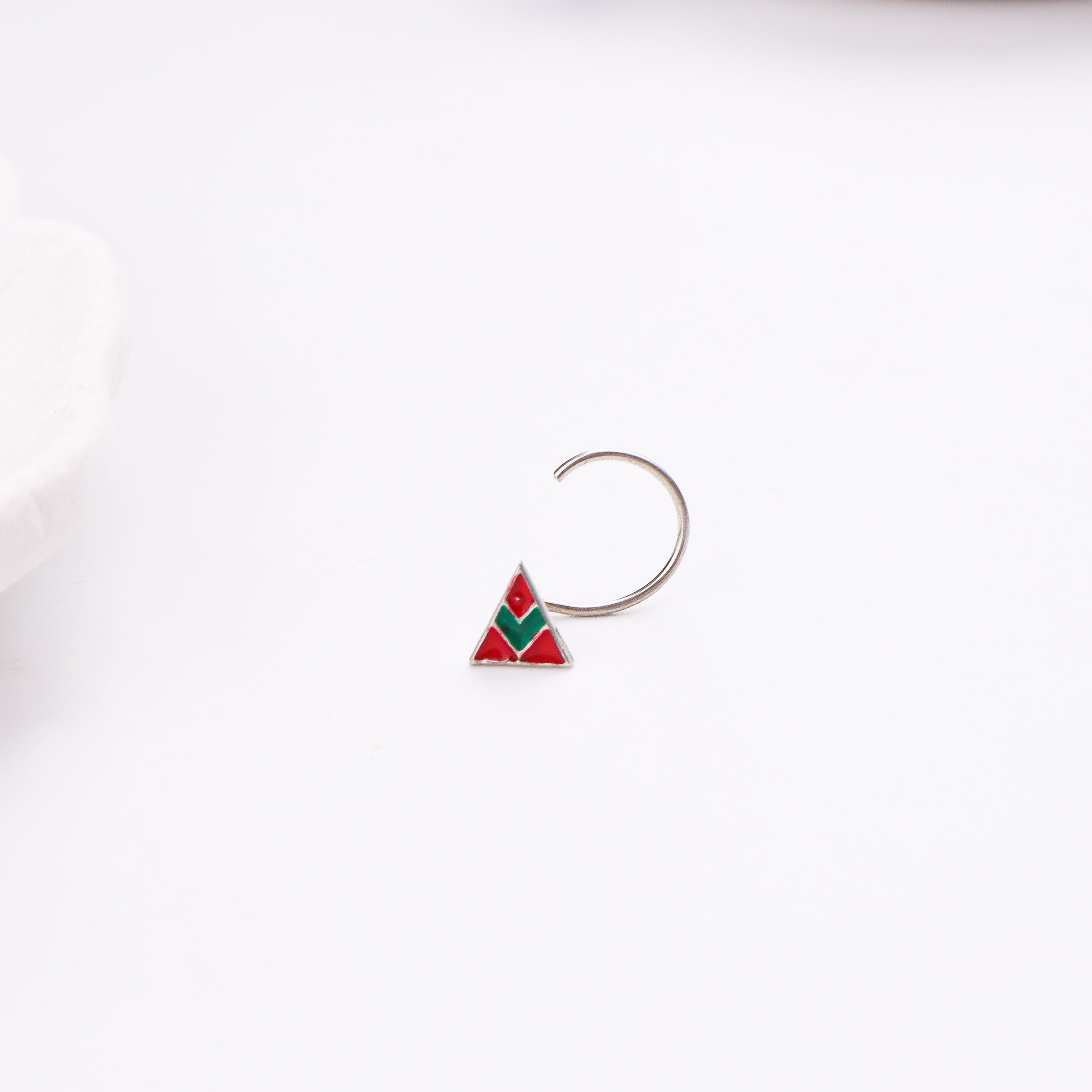 Triangle Nose pin ( Pierced )