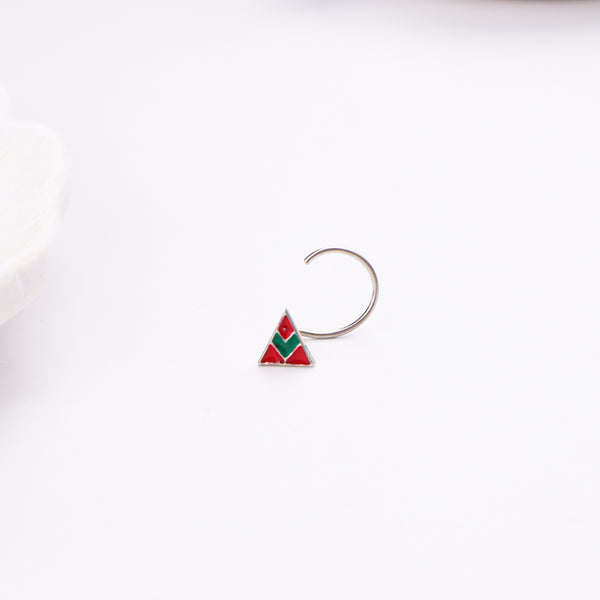 Triangle Nose pin ( Pierced )
