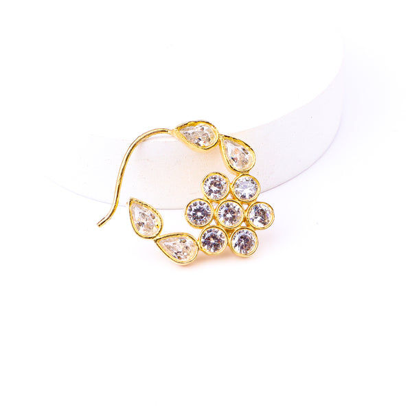 gold plated finish and handcrafted silver work