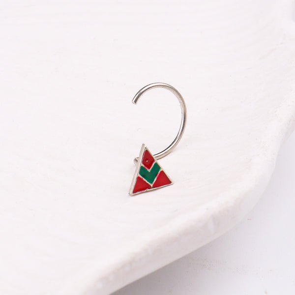 Triangle Nose pin ( Pierced )