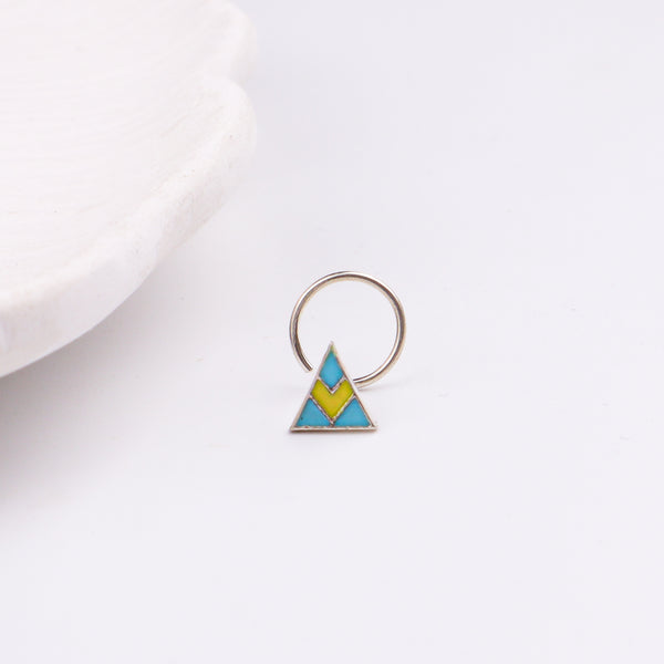 Triangle Nose pin ( Pierced )