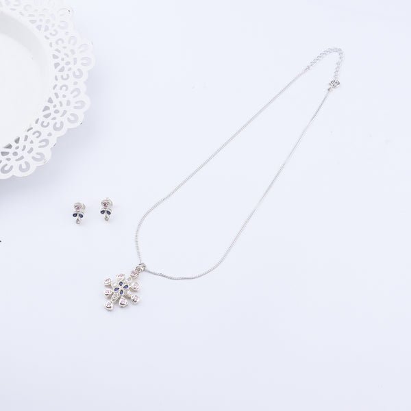 Silver Frosted Petal Set (Without chain)