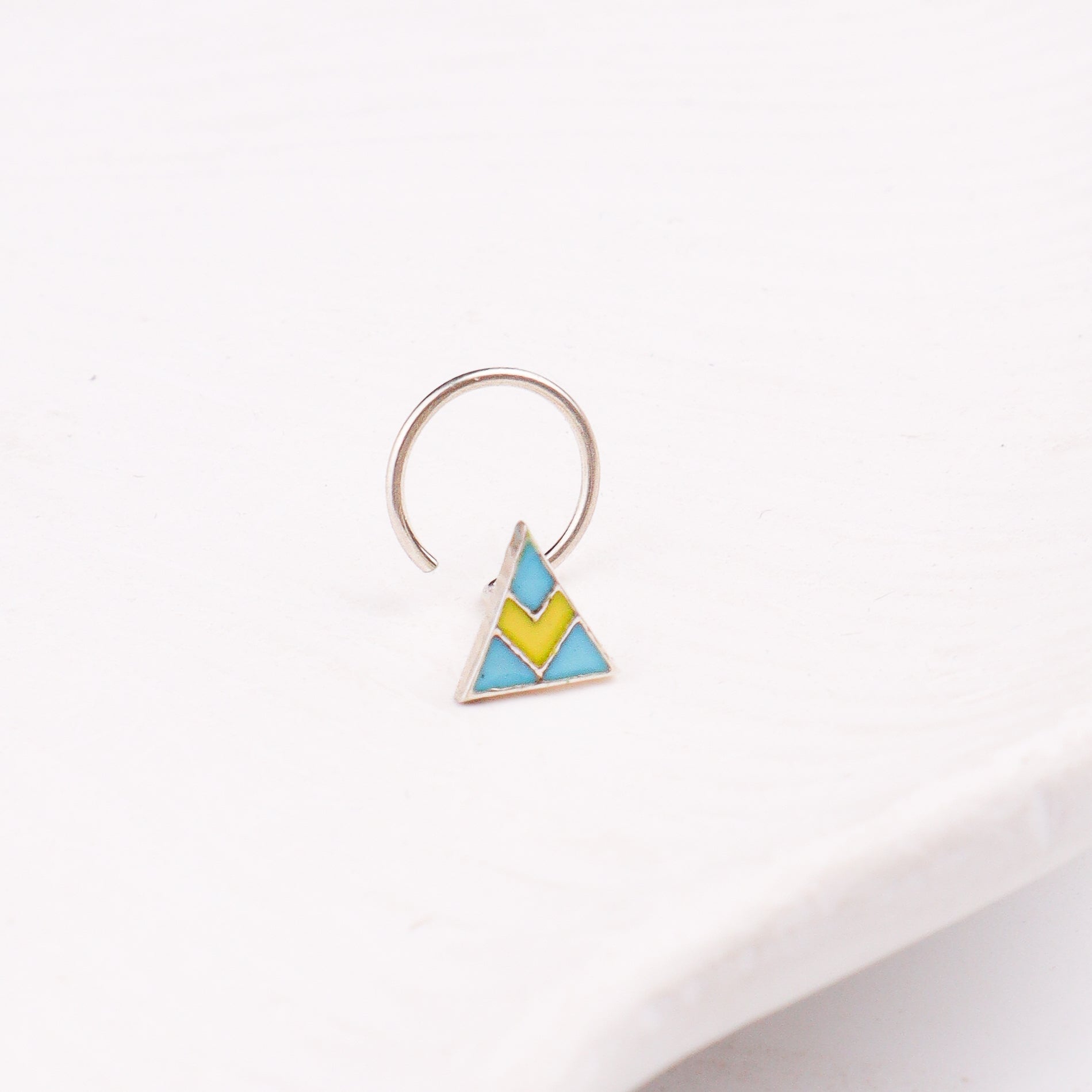 Triangle Nose pin ( Pierced )