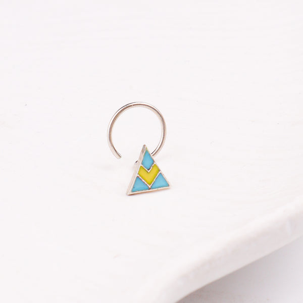 Triangle Nose pin ( Pierced )