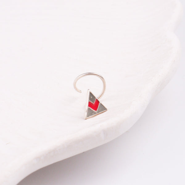 Triangle Nose pin ( Pierced )