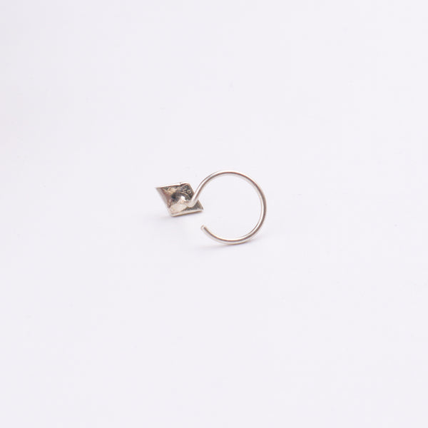 Diamond Nose pin ( Pierced ) - Blue , Turquoise