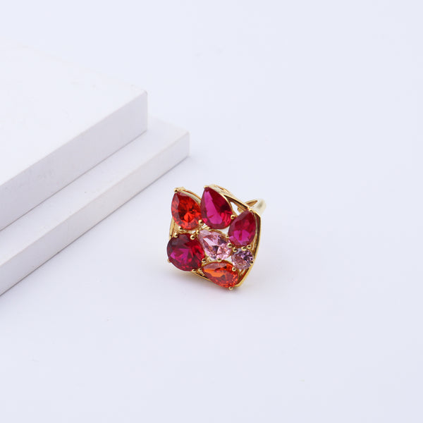 Colorful gemstone ring