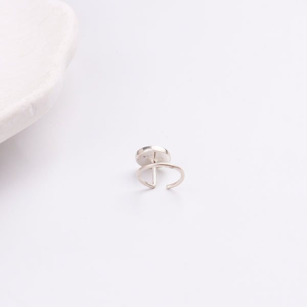 Corners Nose pin ( Pierced ) - Blue