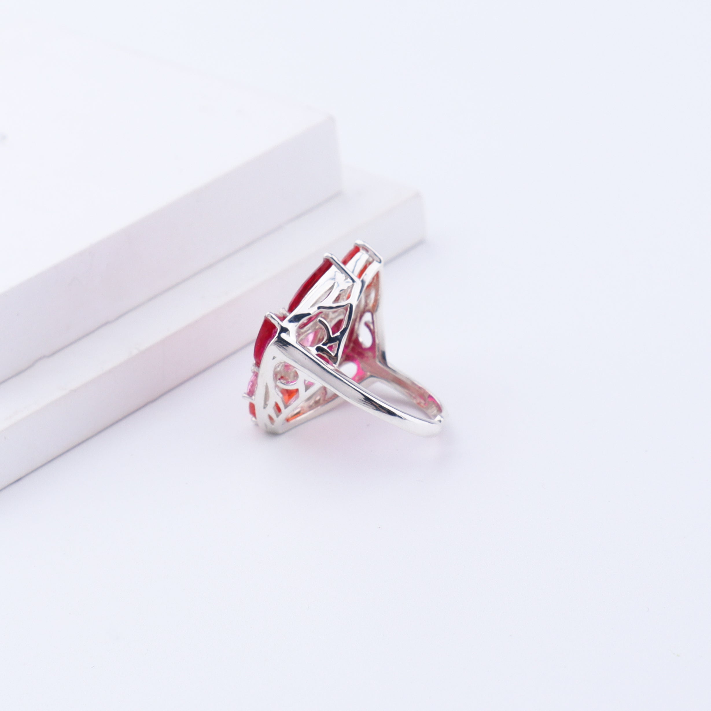 Silver Candy Cluster Ring