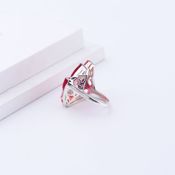 Silver Candy Cluster Ring