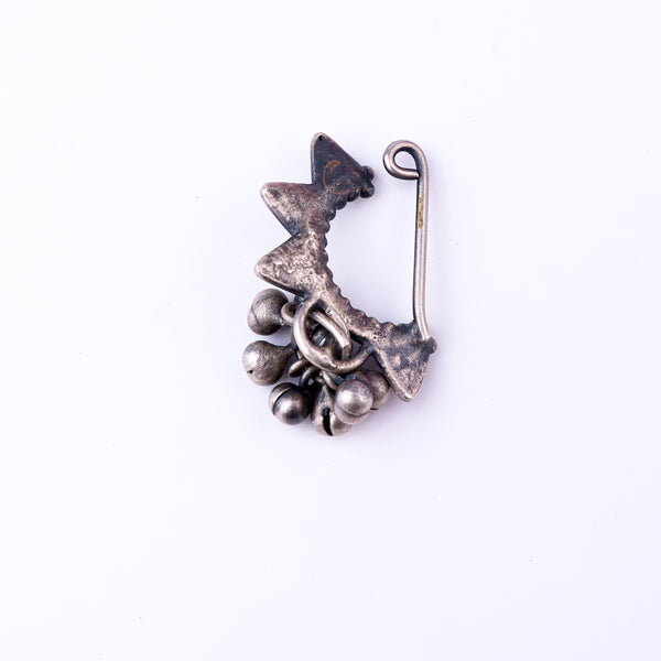 handcrafted silver finish and ghungroo texture