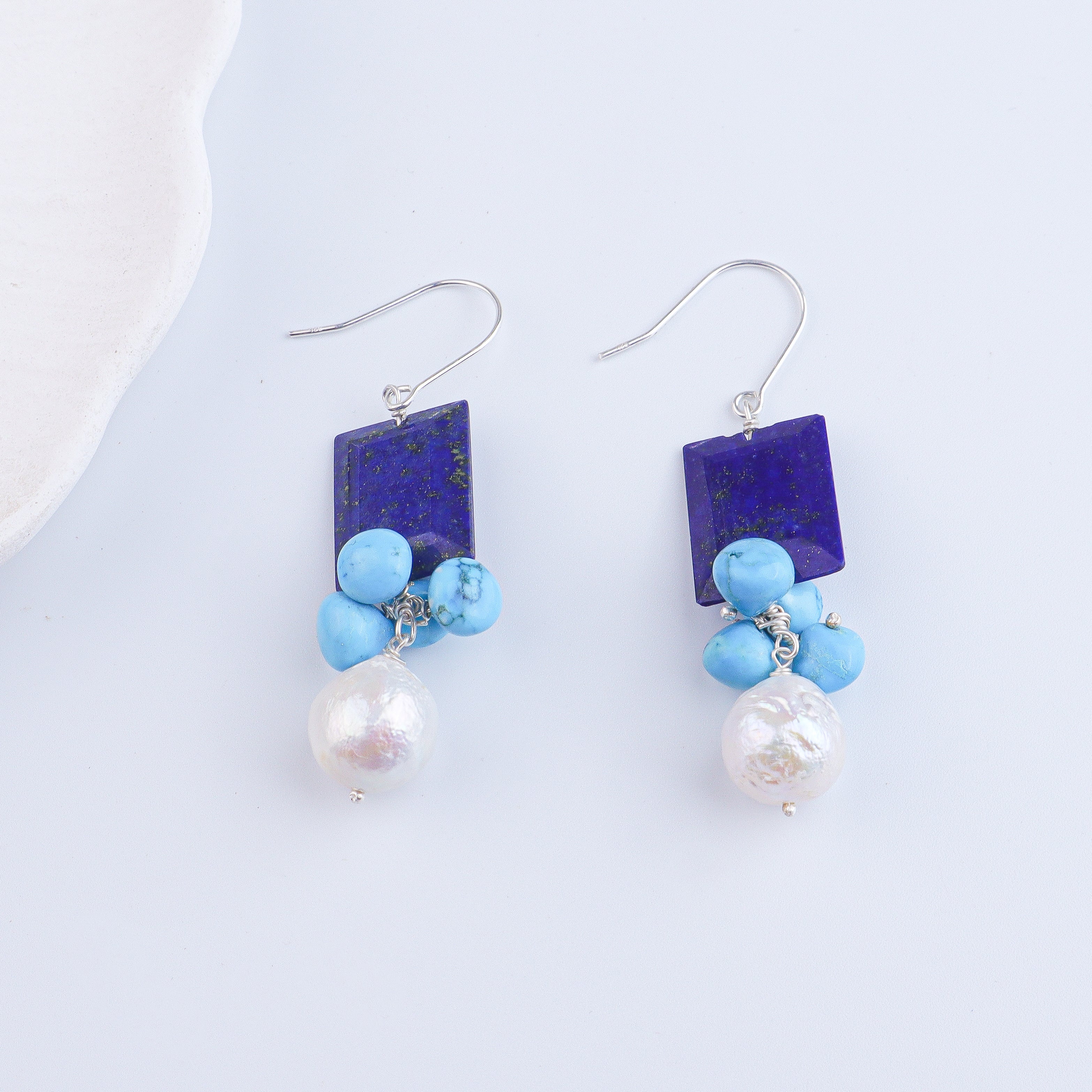 Lapis Cascade Earring