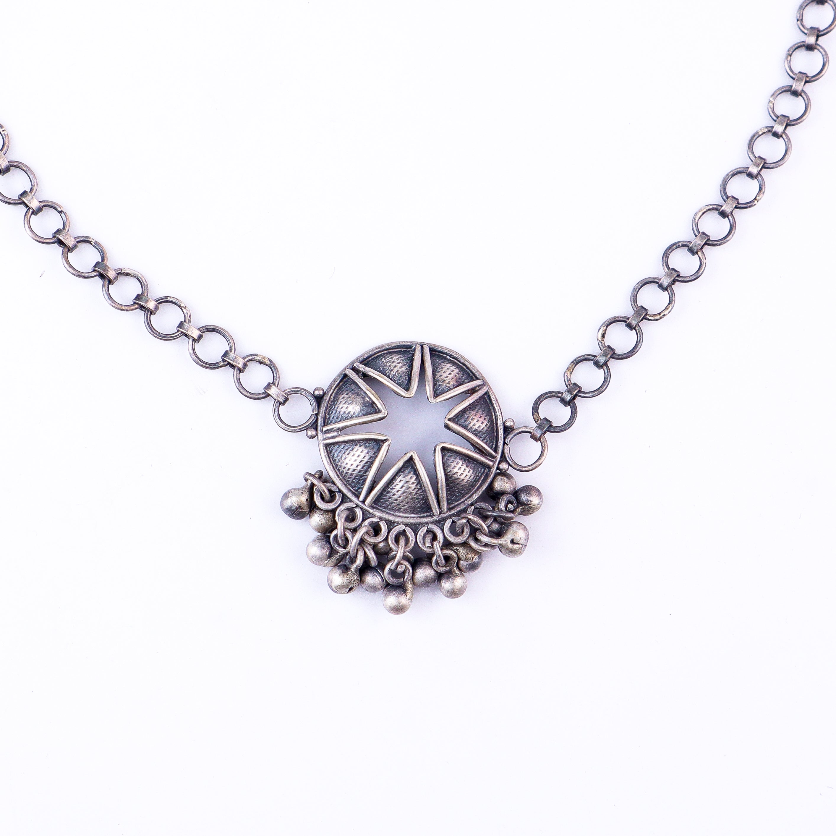 Silver Handmade Choker Set : Ghungroo