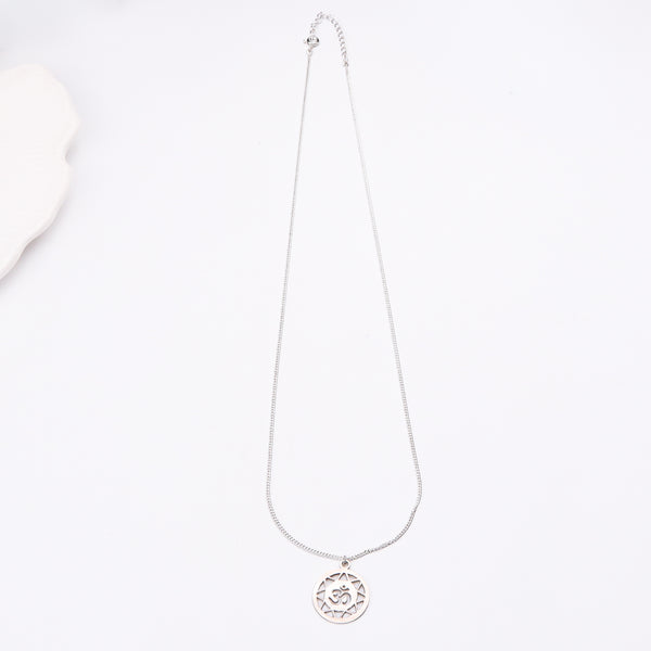 Om Pendant with Silver Chain for Men
