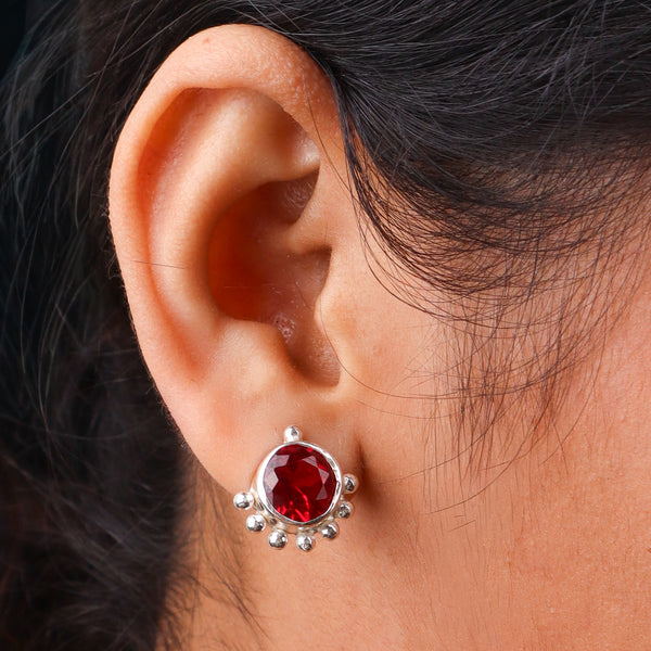Pink CZ Stud | 92.5 Silver