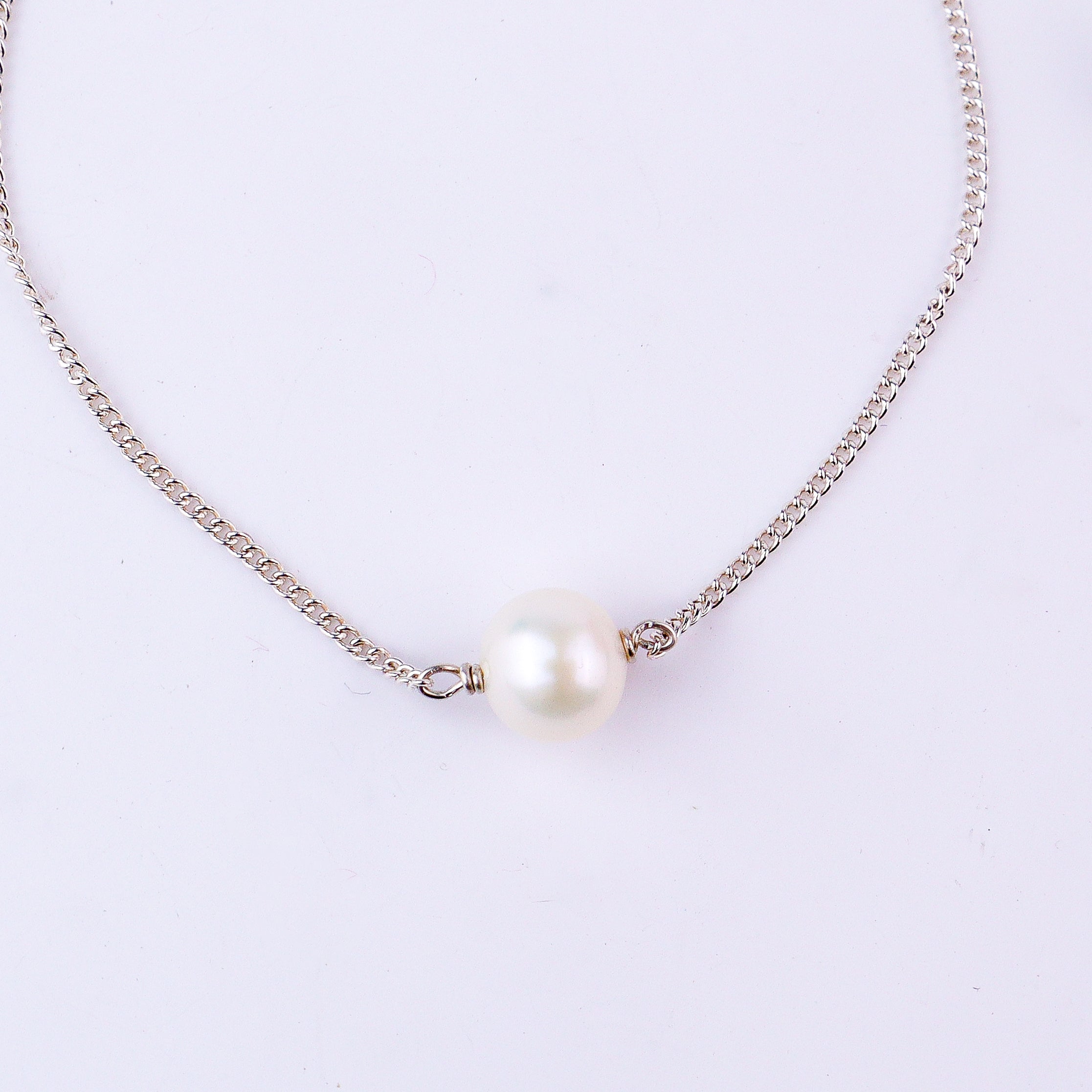 Classic pearl silver set - 10 mm fresh water pearl