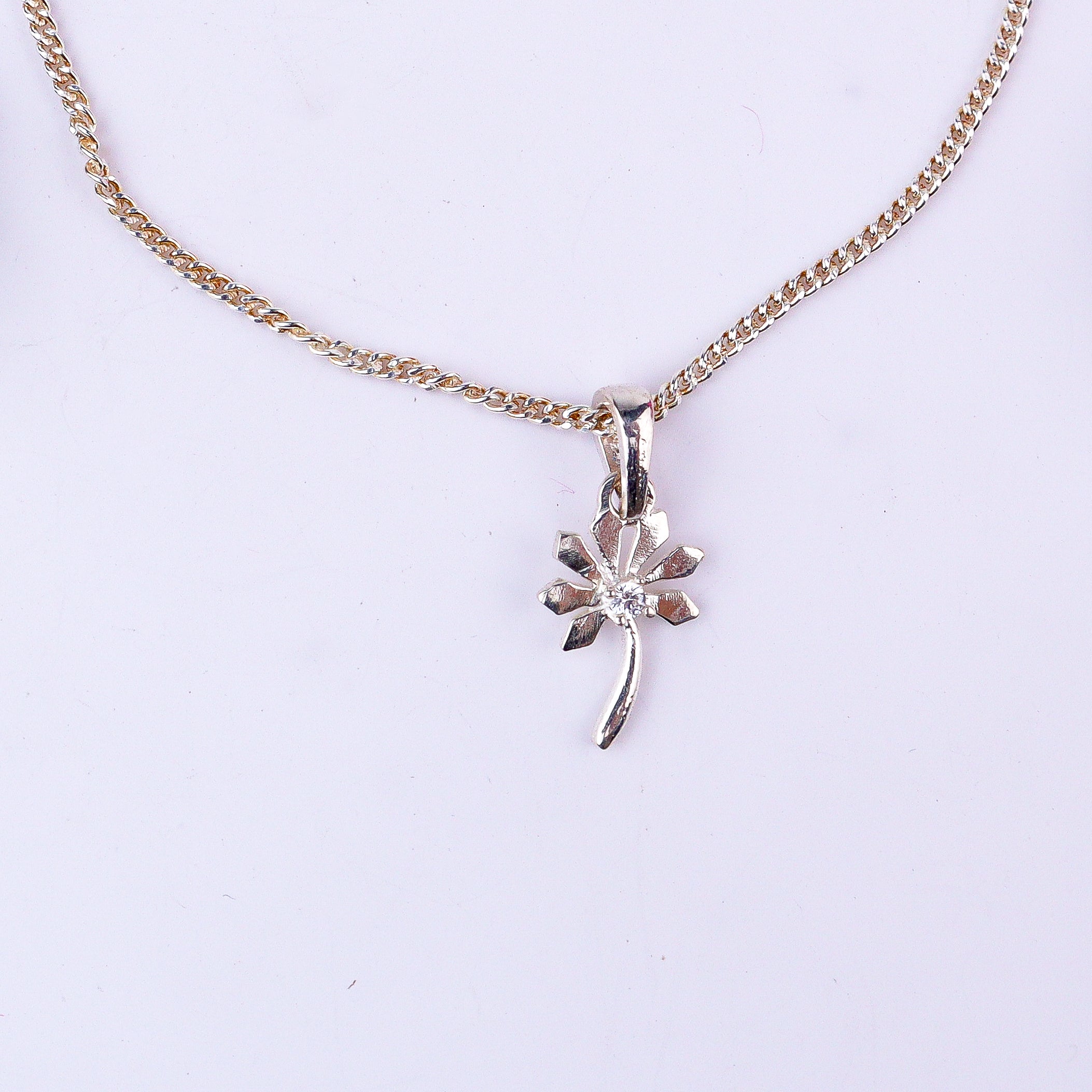 Blossom Set with Chain | CZ | 92.5 Silver