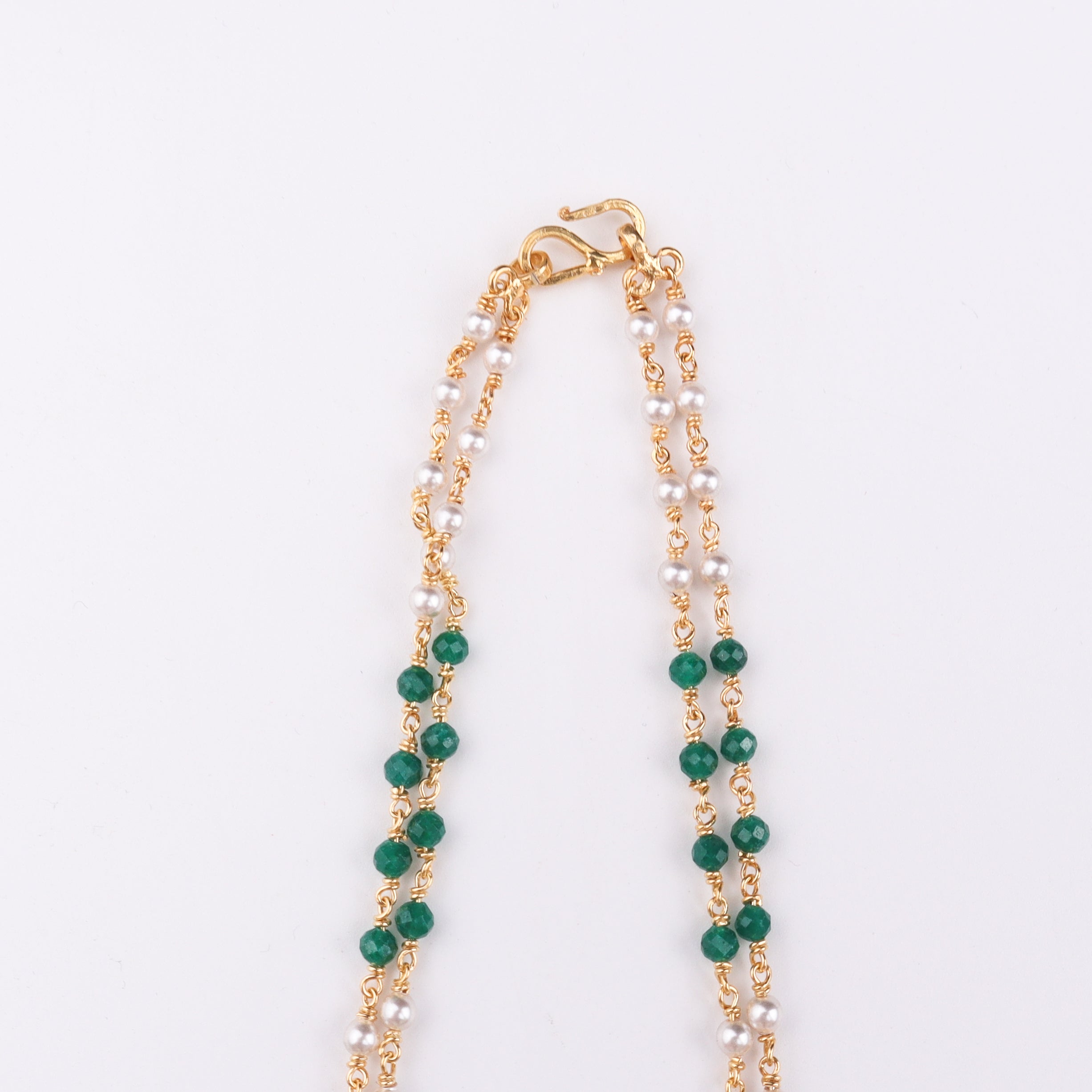 Silver Vatee Mangalsutra (Short) | 22K Gold Plated (Made to Order)