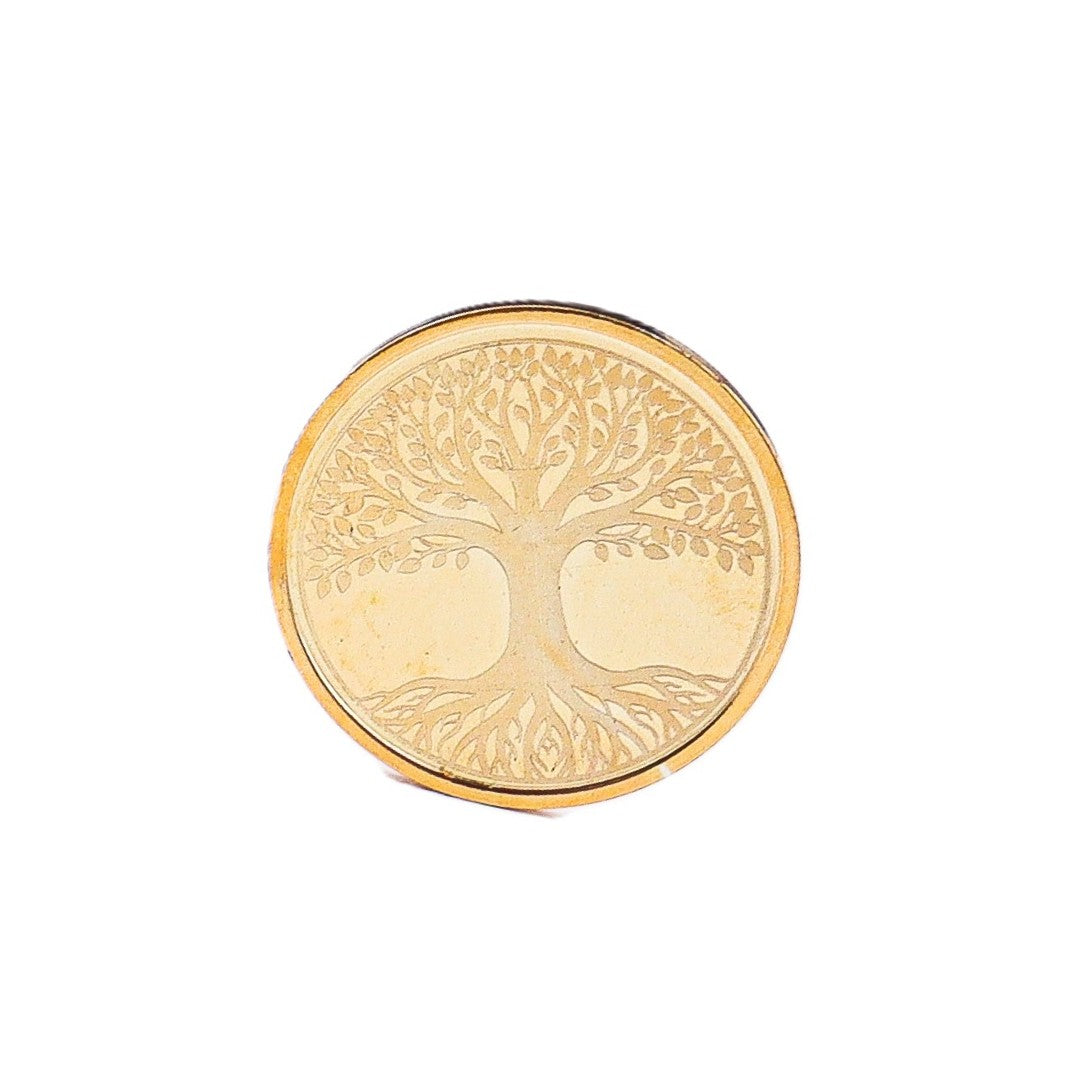 Tree of Life (Kalpavriksha) Silver Coin | 22K Gold Plated