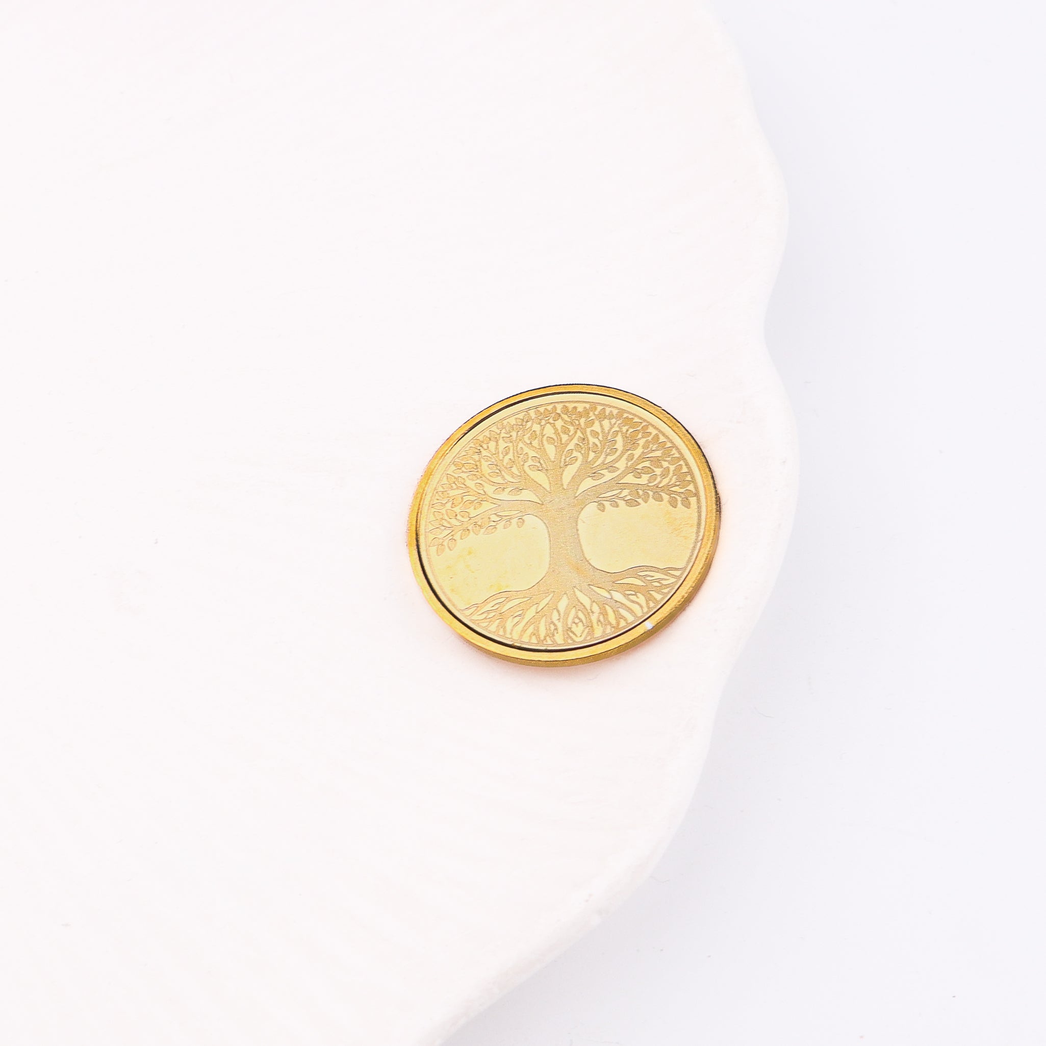 Tree of Life (Kalpavriksha) Silver Coin | 22K Gold Plated