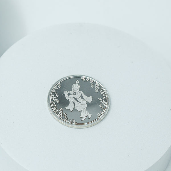 Silver Shree Krishna Coin - 10gm