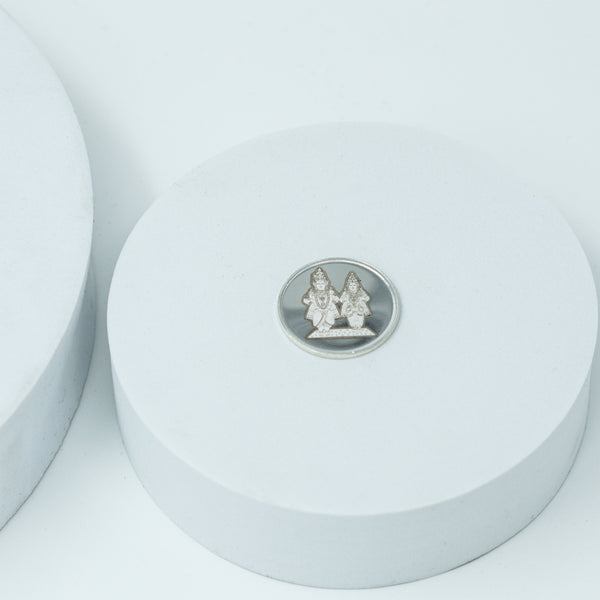 Silver Vitthal Rukmini Coin - 5gm